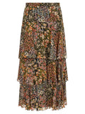 Valentino Garavani Multicolor Silk Midi Skirt