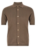 Brunello Cucinelli Brown Cotton Blouse