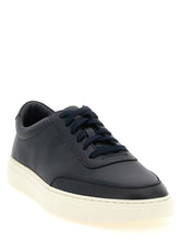 Hugo Boss Blue Cowhide Low Top Sneakers