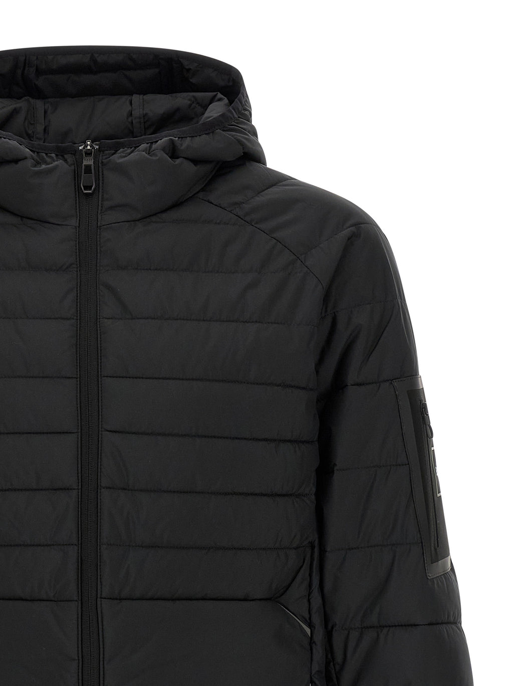 Hugo Boss Black Polyester Full-Length Jacket