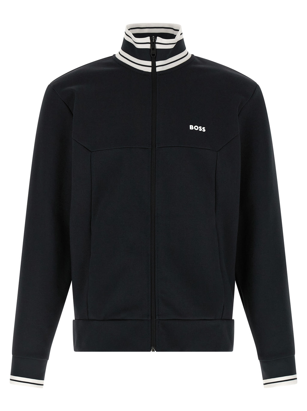 Hugo Boss Blue Cotton Sweatshirt