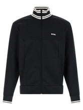 Hugo Boss Blue Cotton Sweatshirt