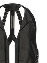Rick Owens Black Bull Skin Sleeveless Jacket