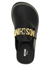 Moschino Black Calfskin Clogs