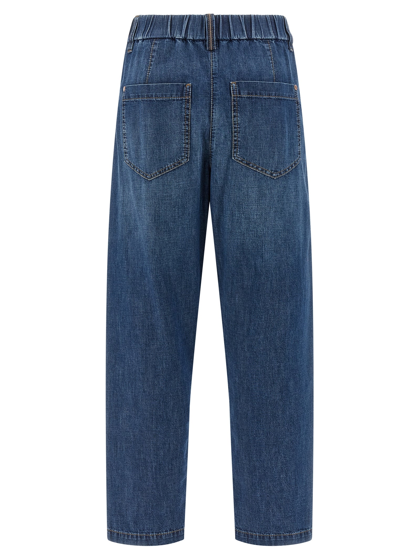 Blue Cotton Relaxed Fit Jeans