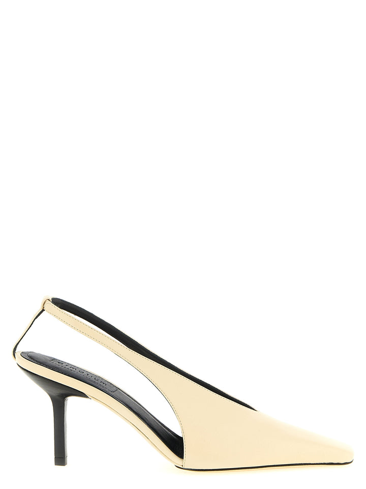 Armarium Beige High Heels i Lammeskinn