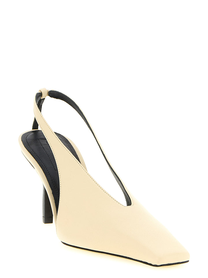 Armarium Beige High Heels i Lammeskinn