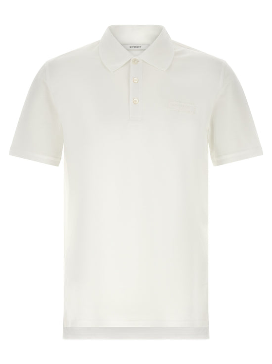 Givenchy White Cotton Polo Shirt