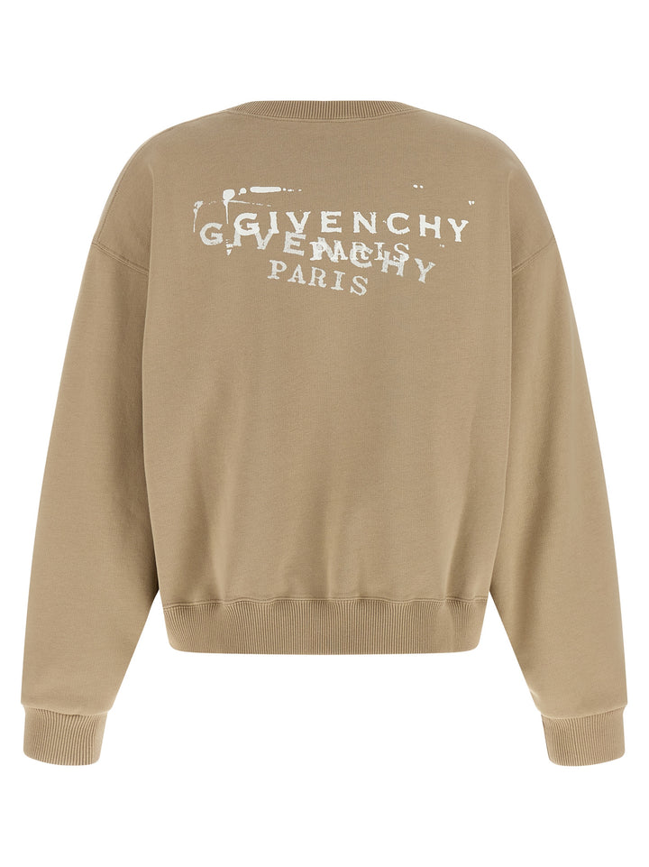 Beige Cotton Sweatshirt