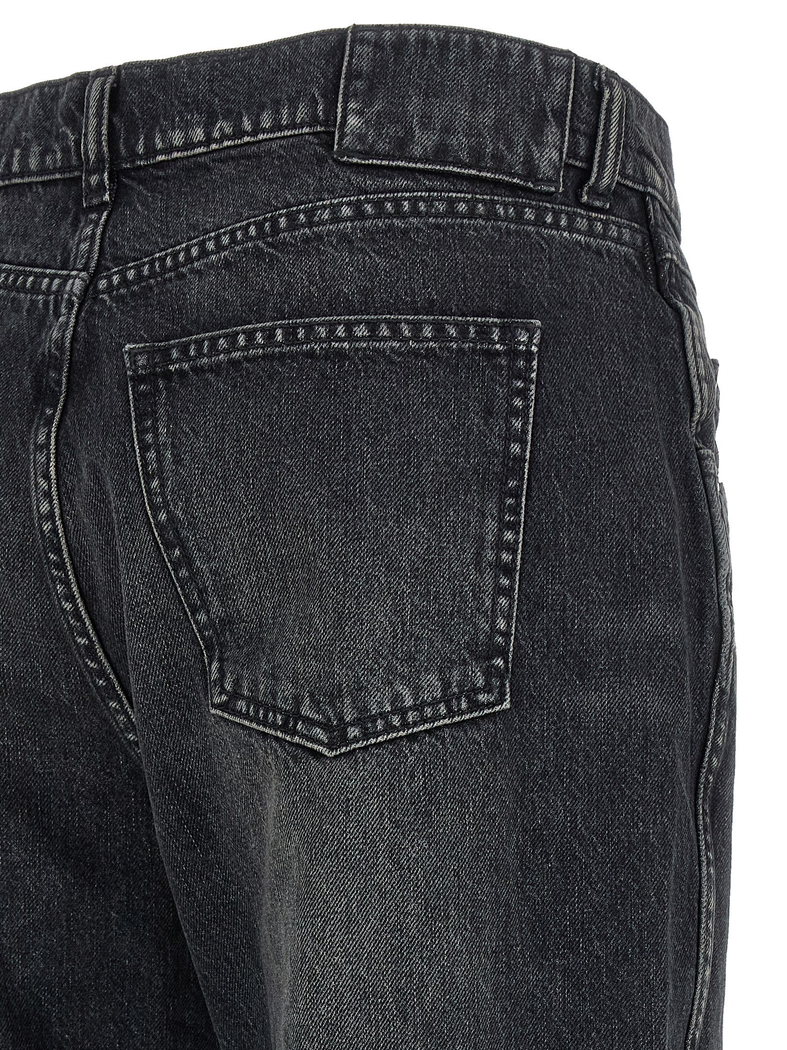 Armarium Svarte Straight-Leg Jeans i Bomull