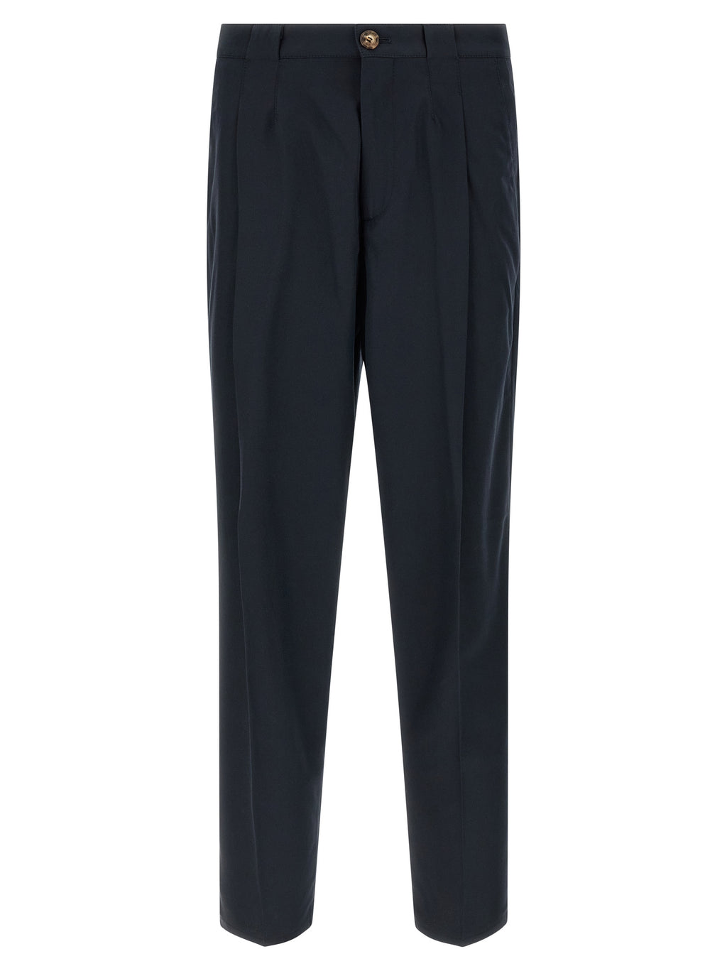 Brunello Cucinelli Blue Cotton Chino Pants