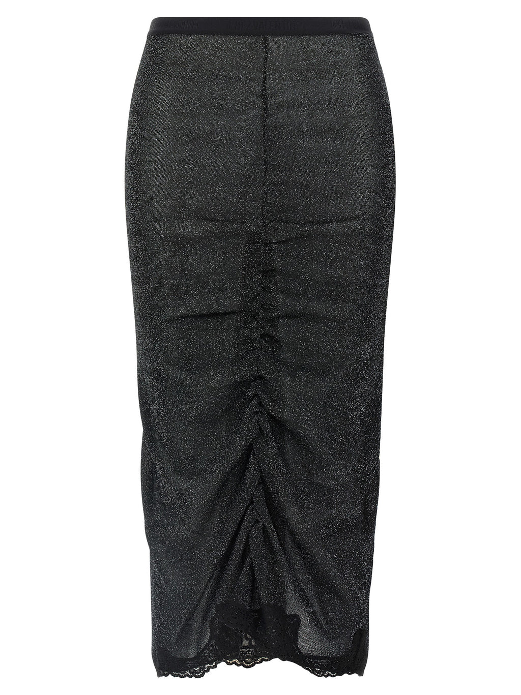 Valentino Garavani Black Viscose Midi Skirt