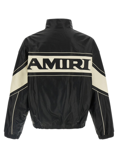 Amiri Bicolor Lamb Leather Leather Jacket