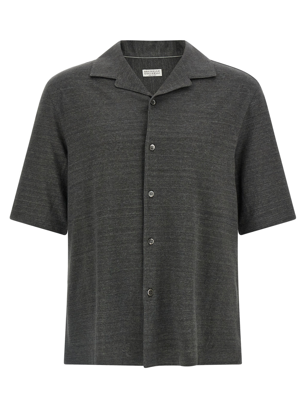 Brunello Cucinelli Gray Linen Blouse