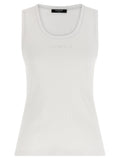 Balmain White Cotton Tank Tops