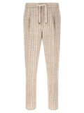 Brunello Cucinelli Beige Linen Casual Pants