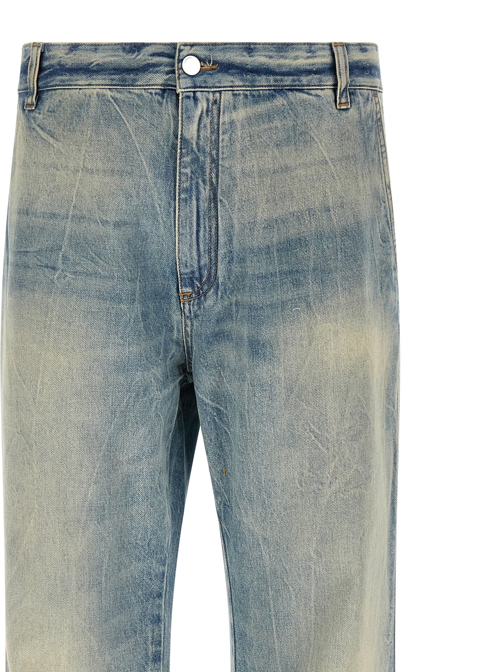 Amiri Blue Cotton Flared Jeans