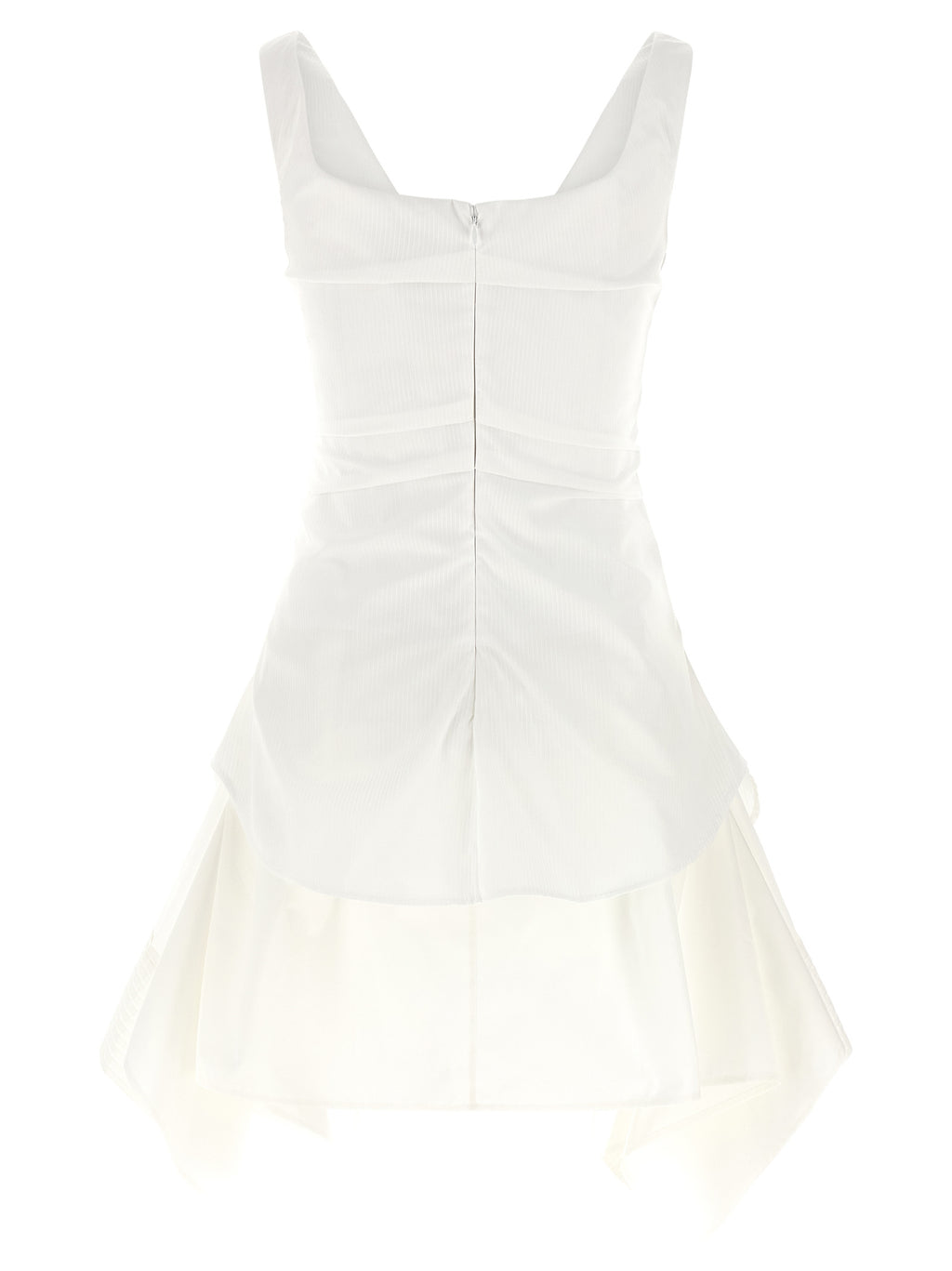 Alexander McQueen White Cotton Short Dress
