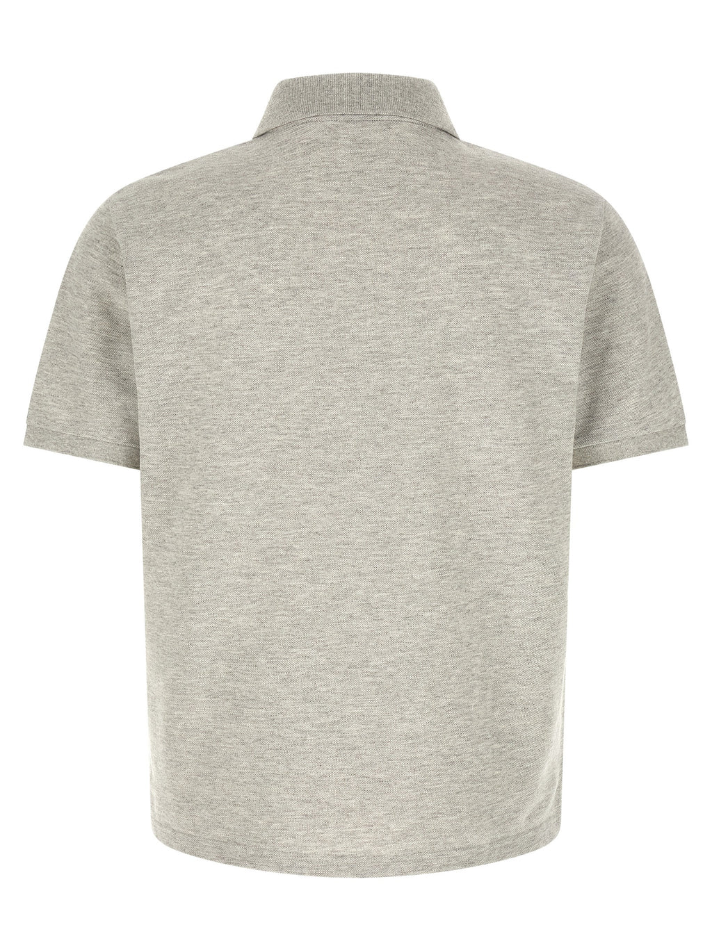 Saint Laurent Gray Cotton Polo Shirt