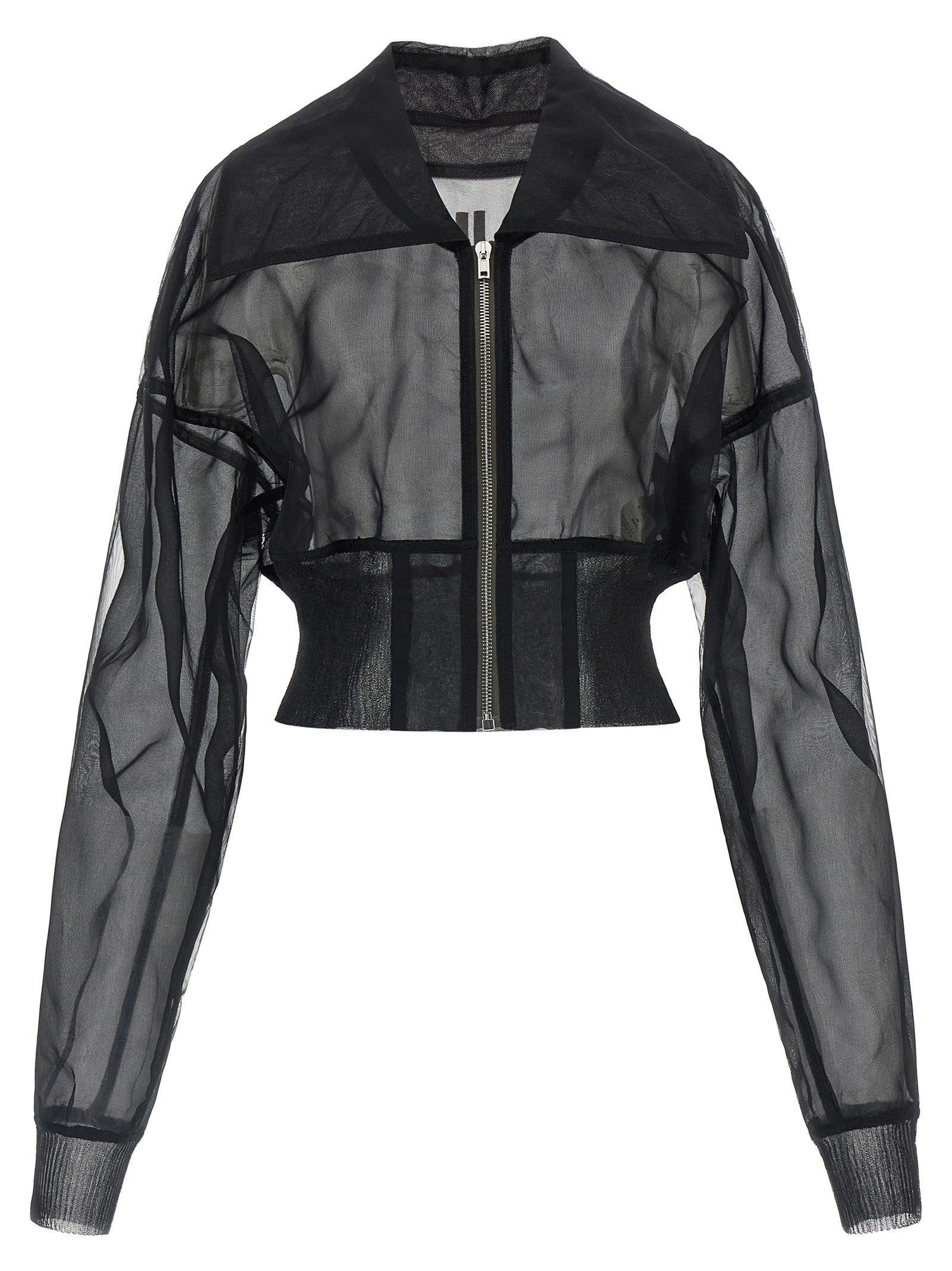 Black Nylon Bomber