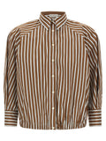 Brunello Cucinelli Brown Cotton Blouse