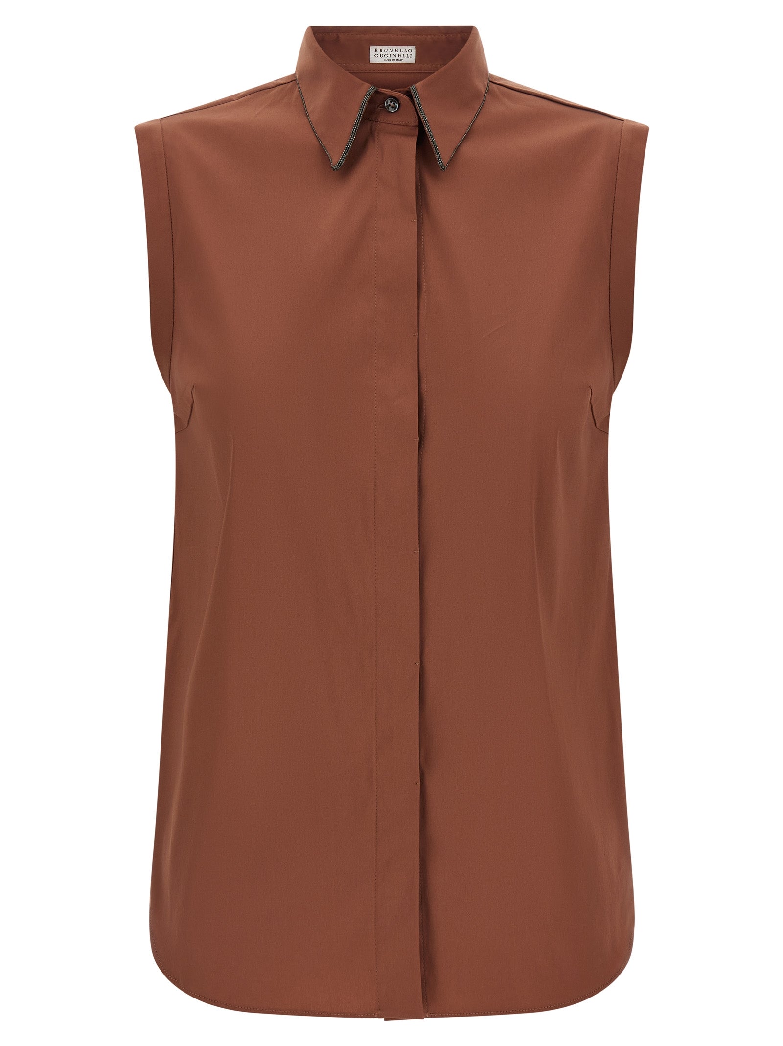 Brown Cotton Blouse
