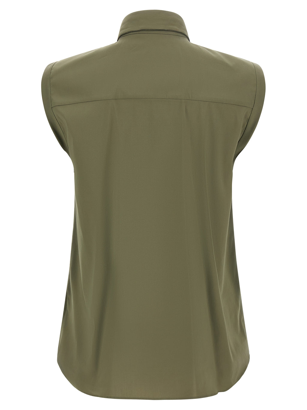 Brunello Cucinelli Bicolor Cotton Blouse
