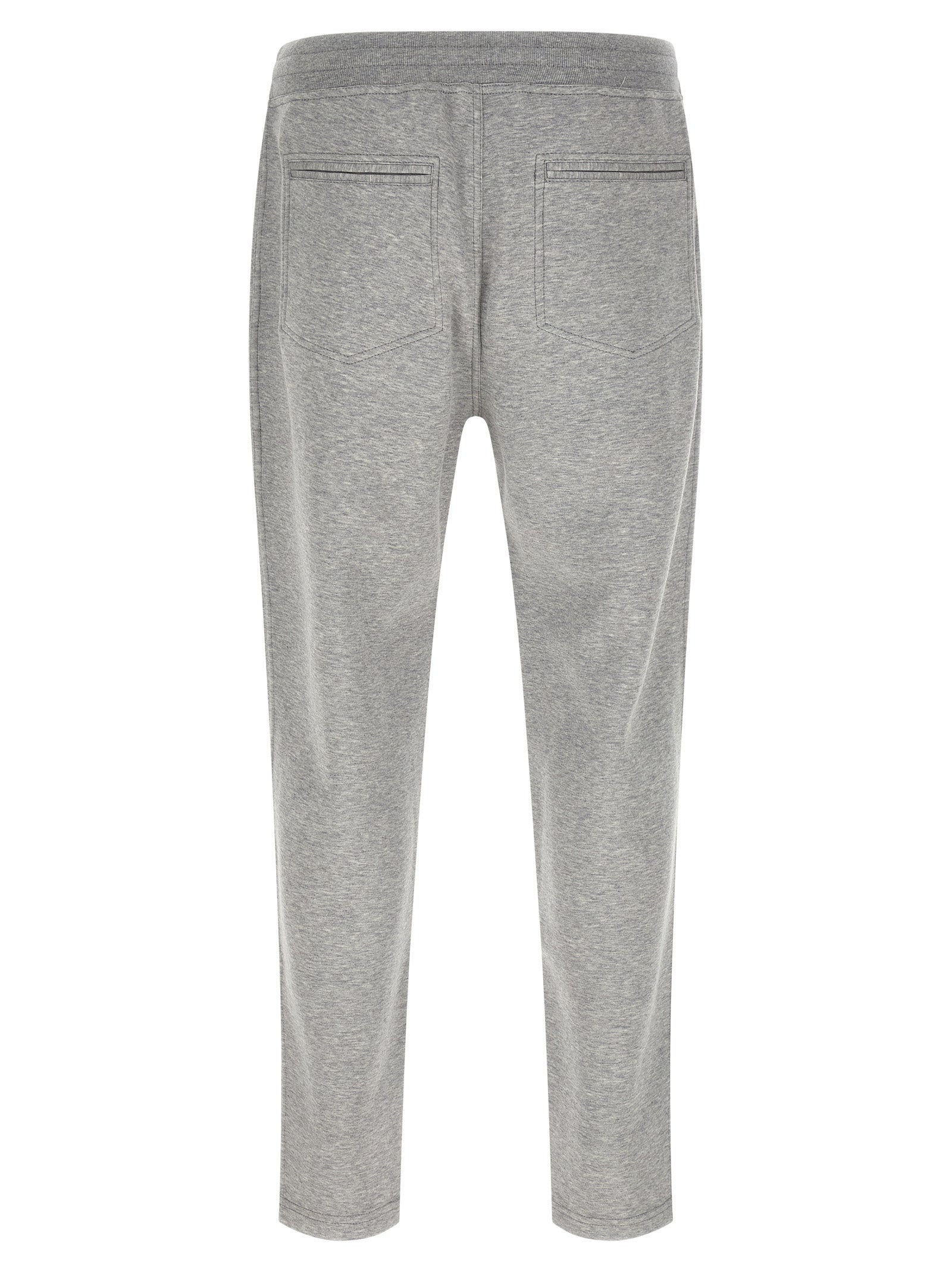 Gray Cotton Athletic Pants