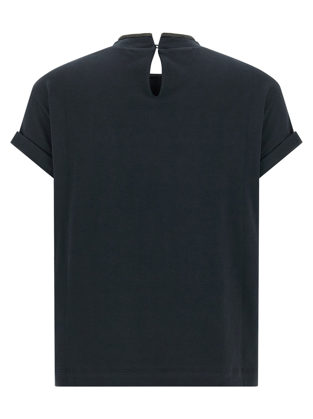 Brunello Cucinelli Blue Cotton T-Shirt
