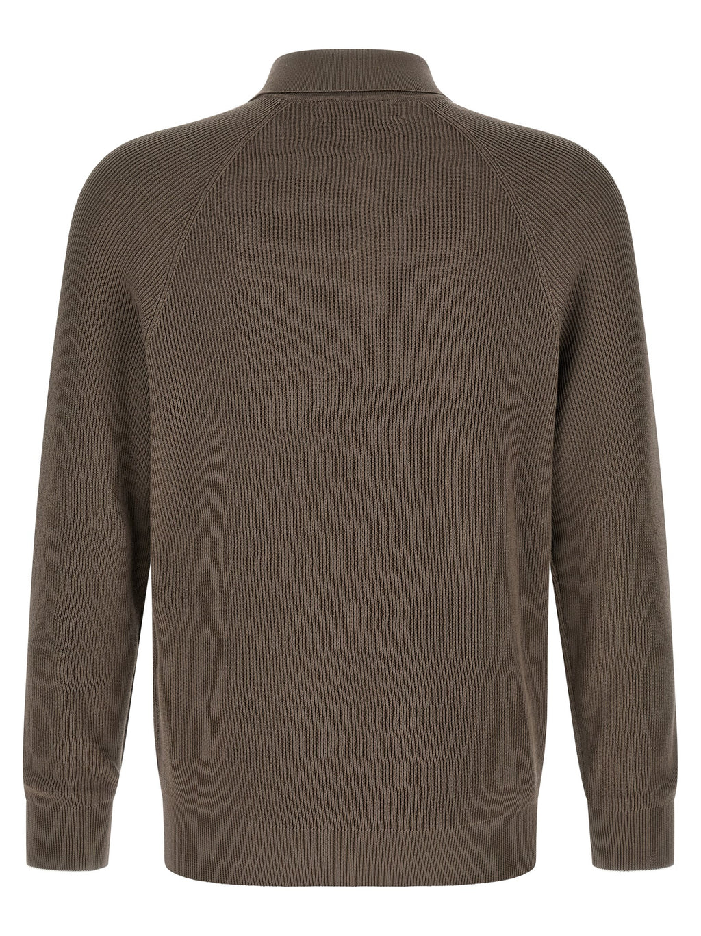 Brunello Cucinelli Brown Cotton Polo Shirt