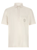 Brunello Cucinelli White Virgin Wool Polo Shirt