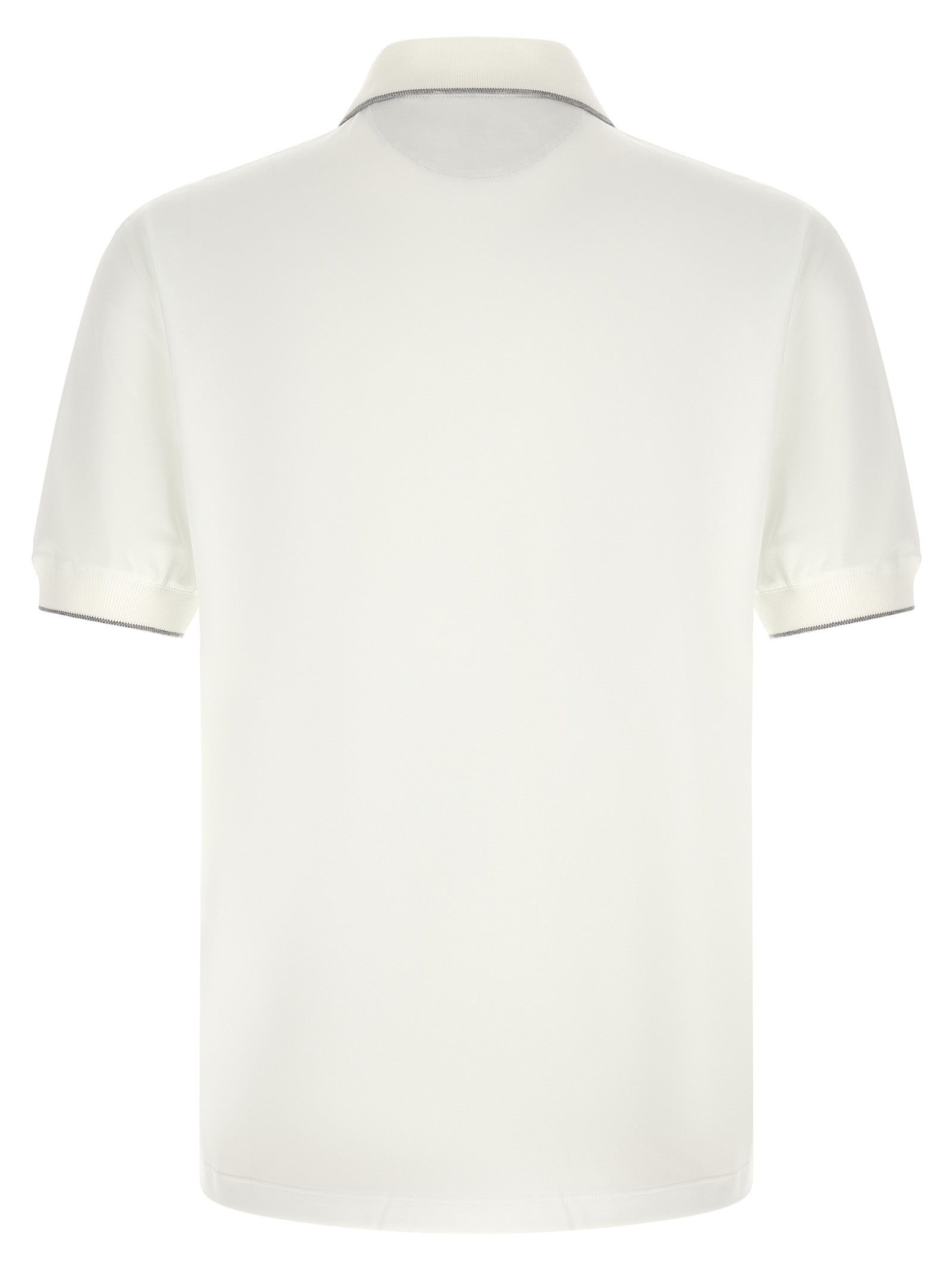 Brunello Cucinelli White Polyamide Polo Shirt