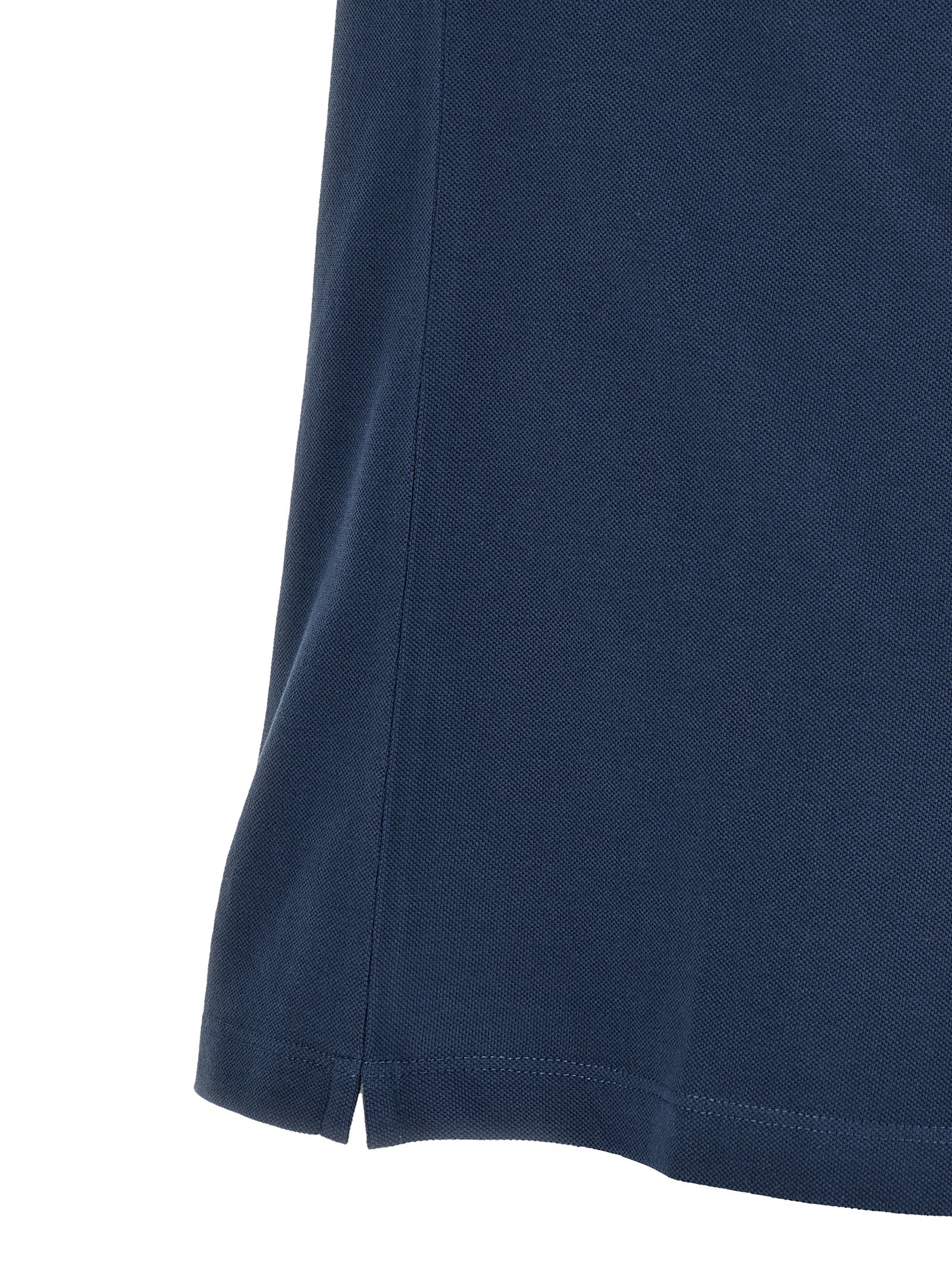 Blue Cotton Polo Shirt