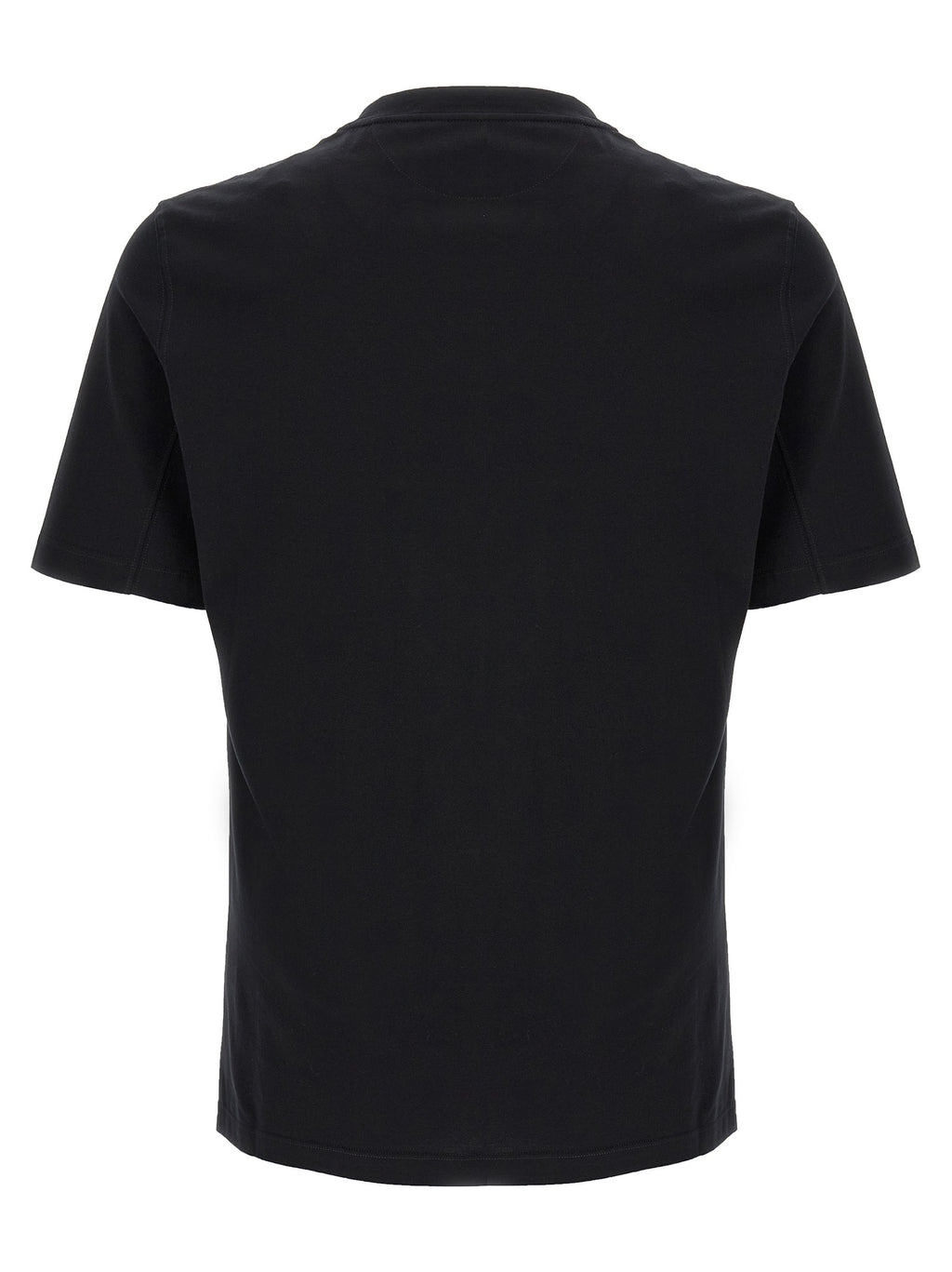 Brunello Cucinelli Black Cotton T-Shirt