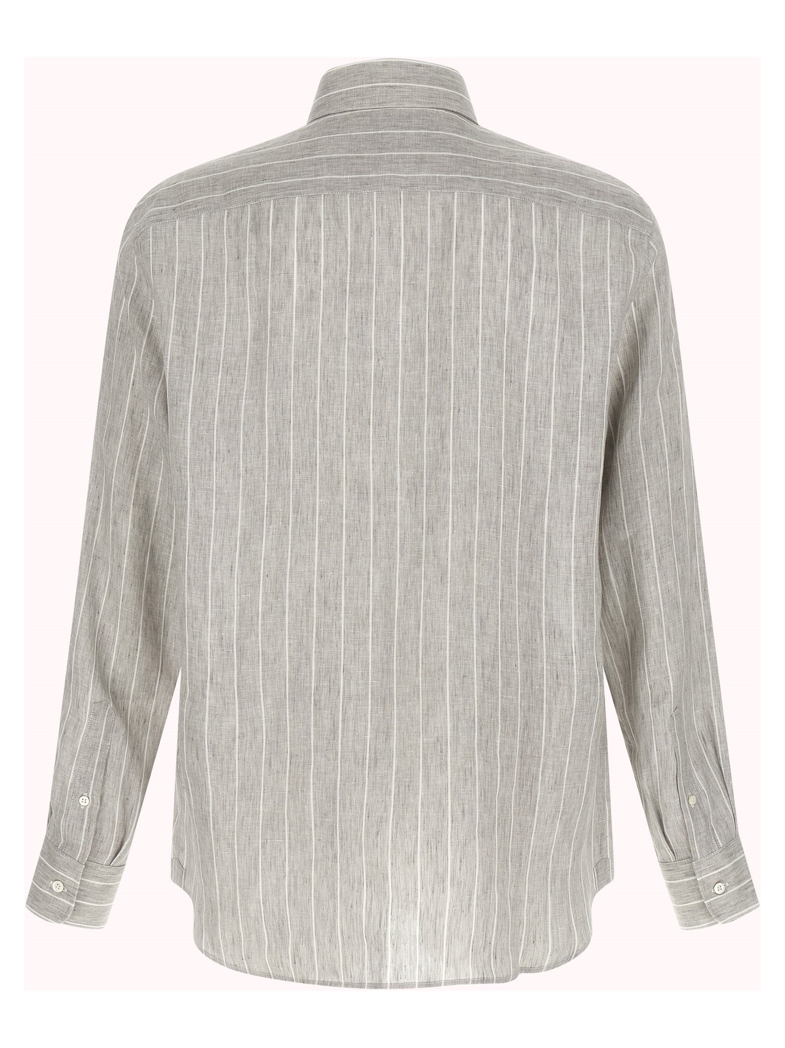 Gray Linen Blouse