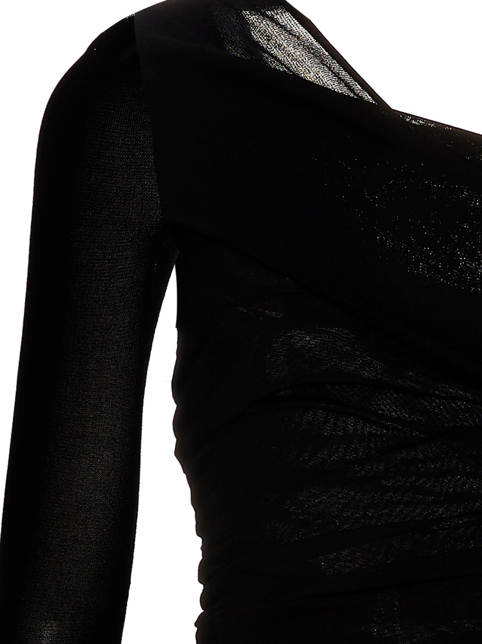 Saint Laurent Black Viscose Long Dress