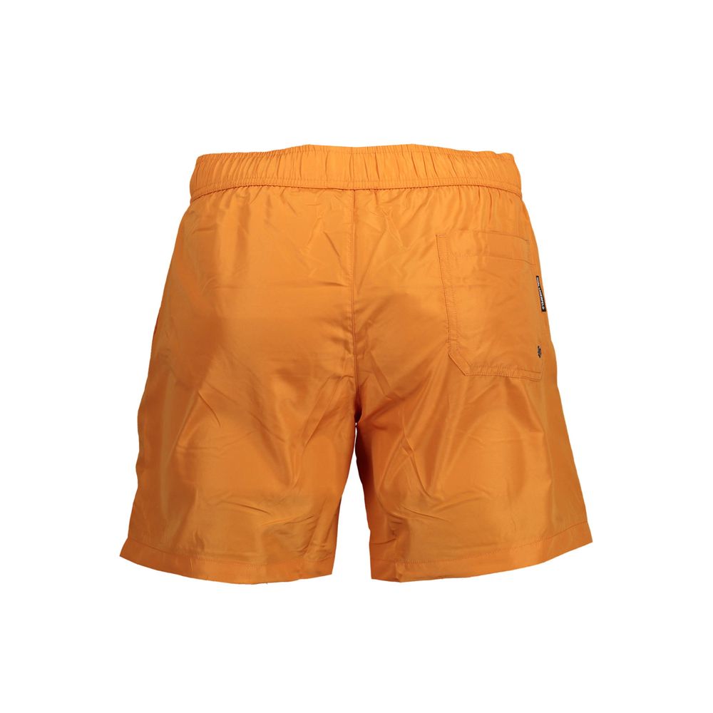Karl Lagerfeld Oransje Polyester Boxer Badeshorts for Menn