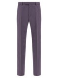 Gucci Purple Wool Dress Pants