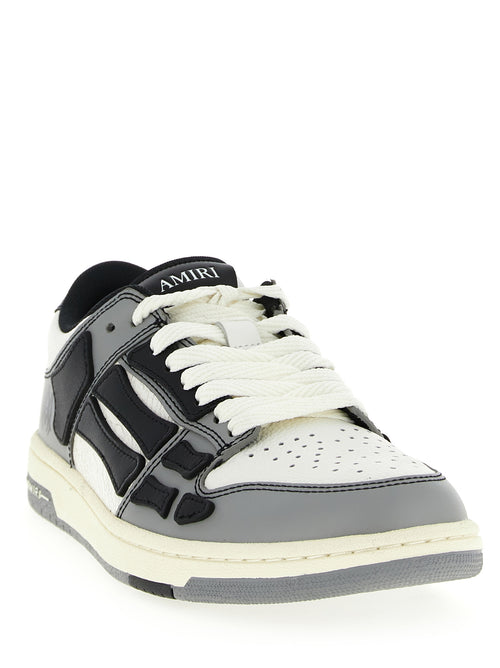 Amiri Gray Cowhide Low Top Sneakers