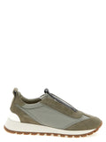 Brunello Cucinelli Bicolor Polyester Athletic Sneakers