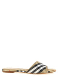Burberry Beige Polyester Slides