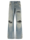 Amiri Blue Cotton Flared Jeans