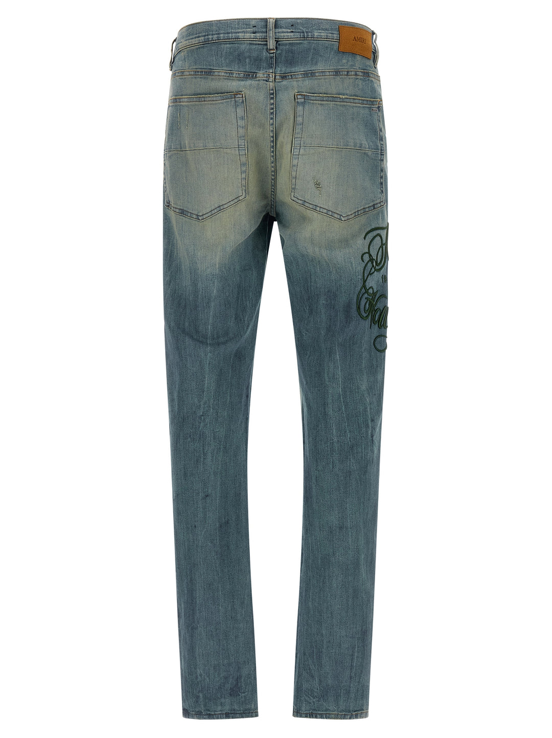 Amiri blå bomullsjeans med avslappet passform