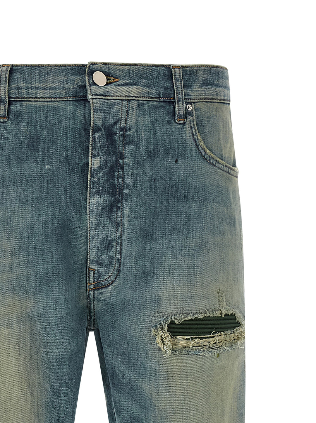 Amiri blå bomullsjeans med avslappet passform