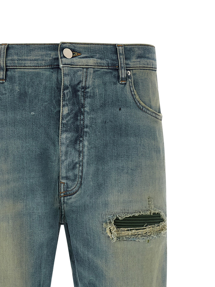 Amiri blå bomullsjeans med avslappet passform