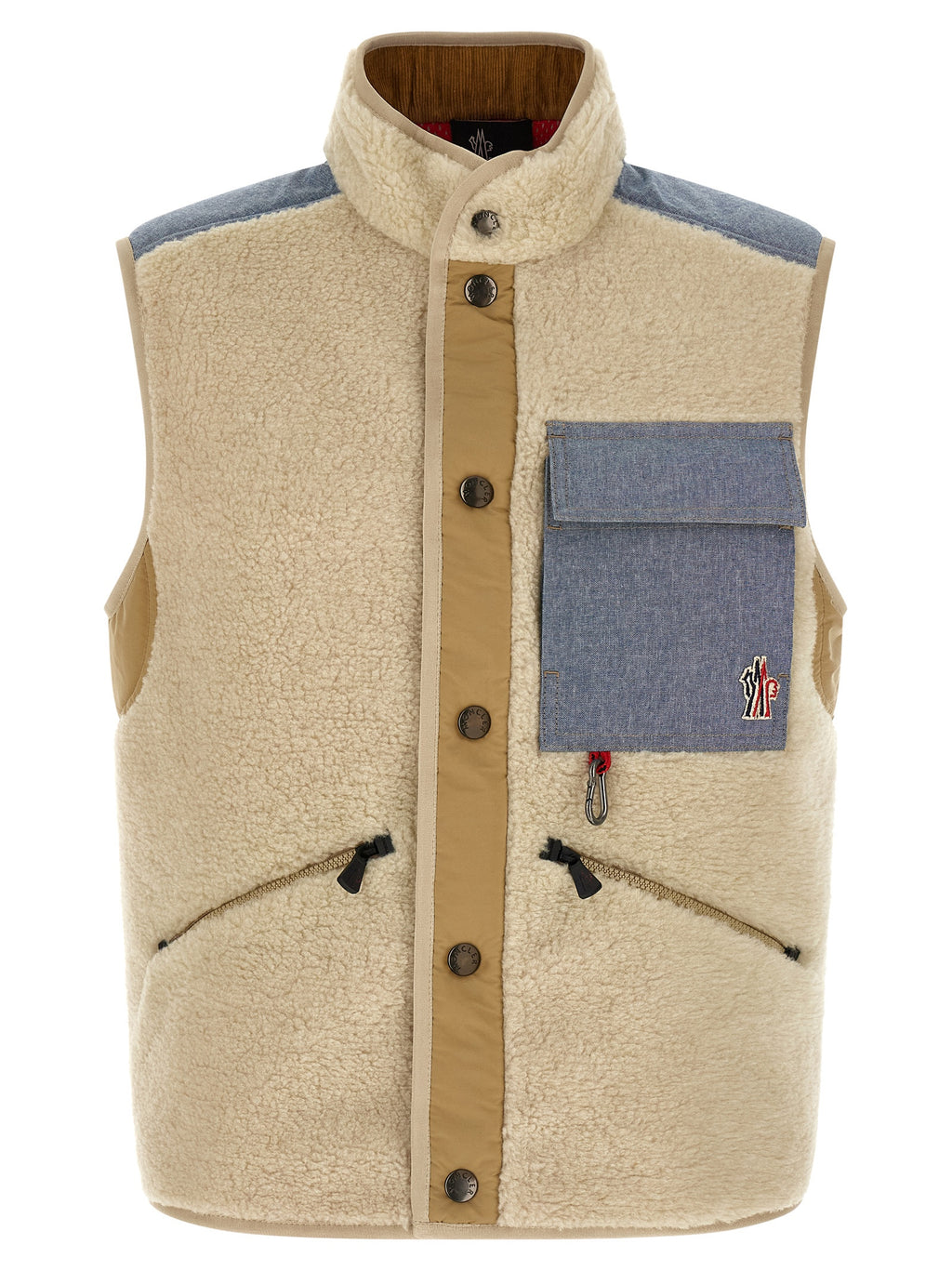 Moncler Grenoble Multicolor Cotton Sleeveless Jacket