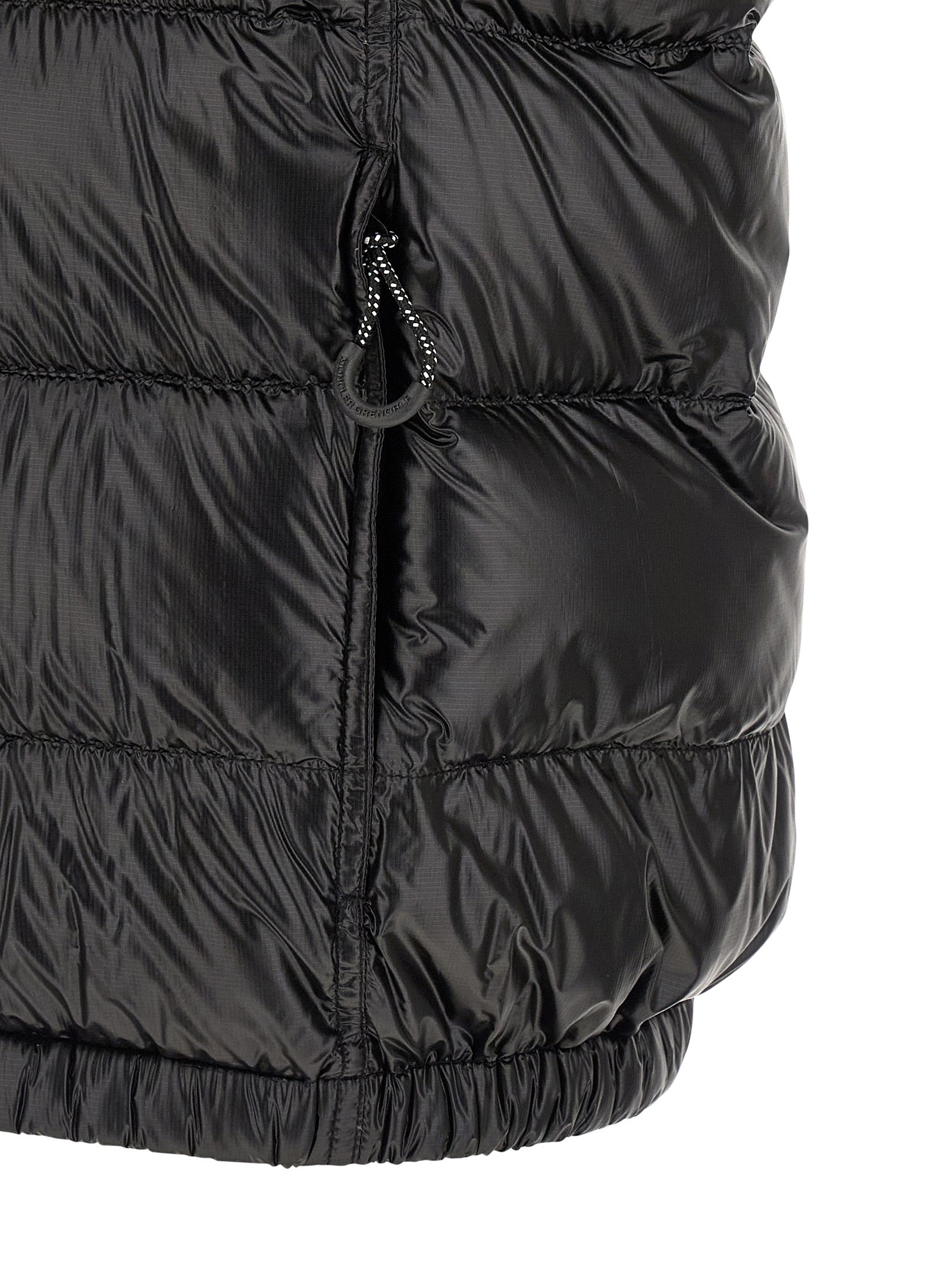 Black Polyester Shell Jacket