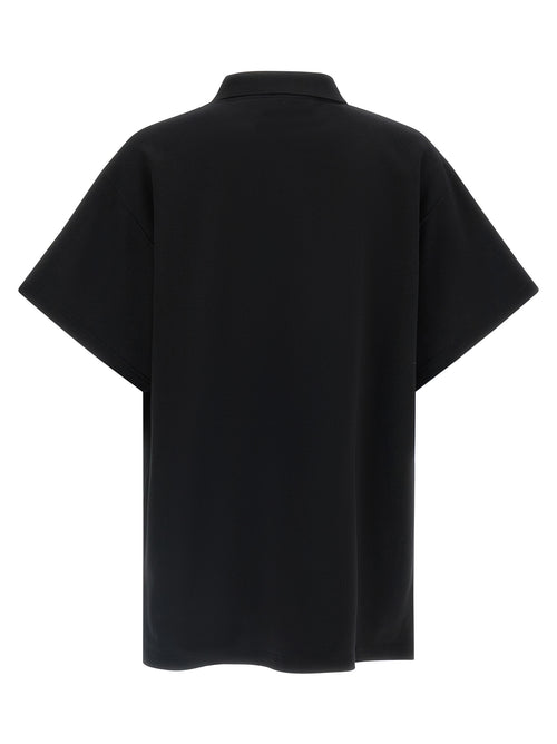 Balenciaga Black Cotton Polo Shirt