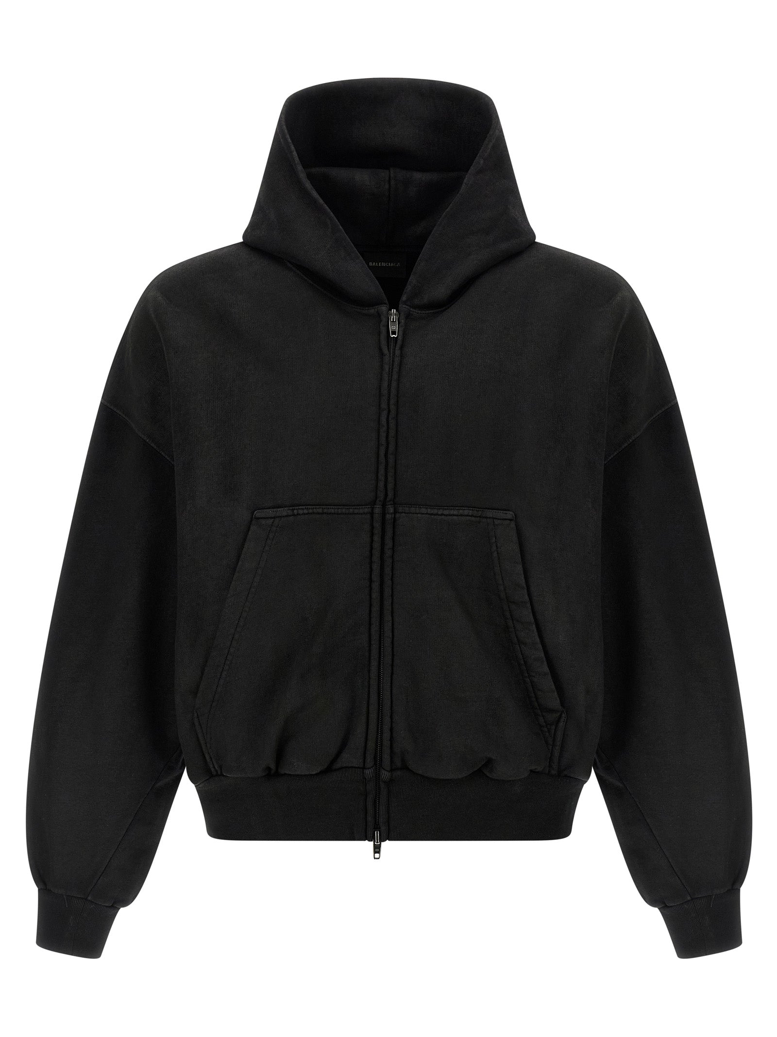 Black Cotton Sweatshirt