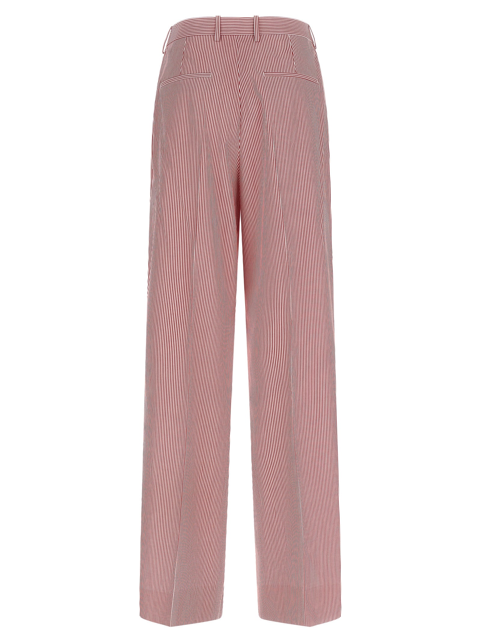 Multicolor Cotton Casual Pants